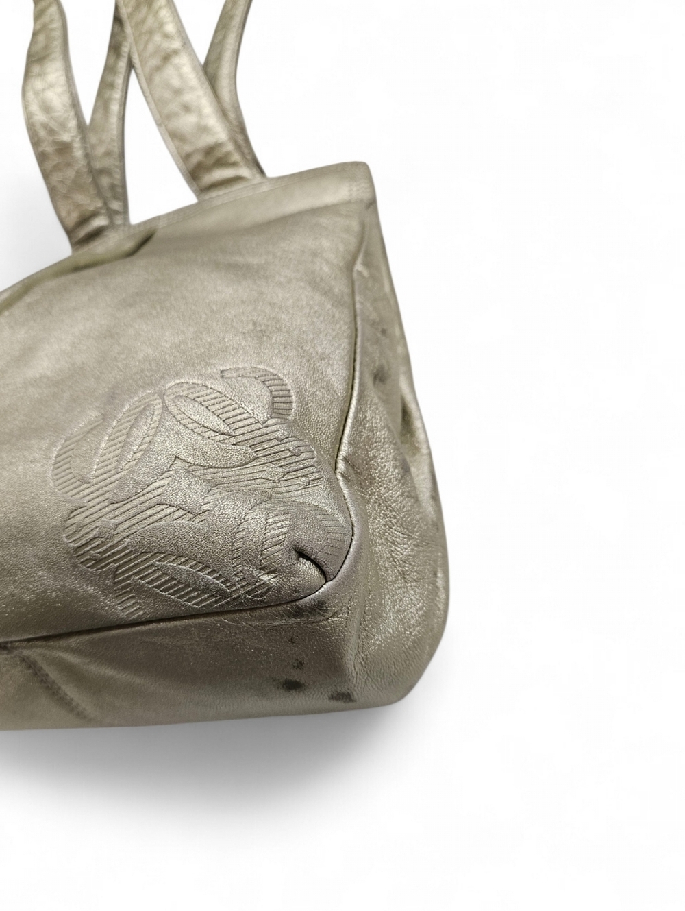 Loewe Nappa Lambskin Leather Knotted Tote Bag In Light Gold - Picture 6 of 15